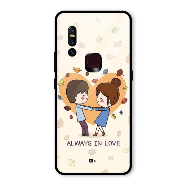 Always In Love Glass Back Case for Vivo V15