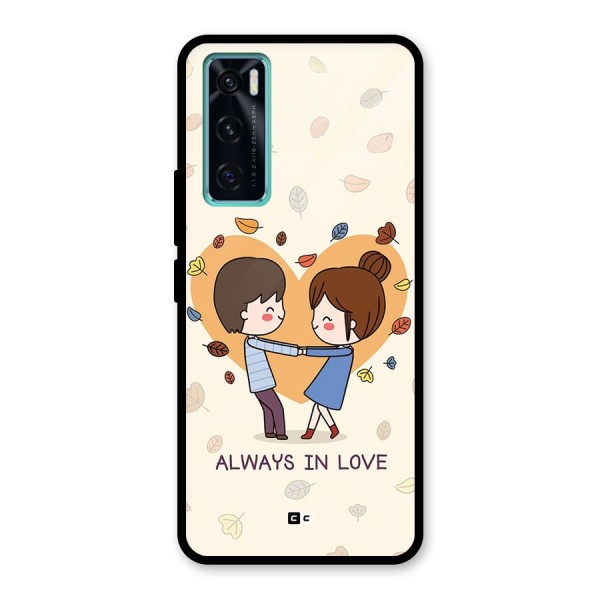 Always In Love Glass Back Case for Vivo V20 SE