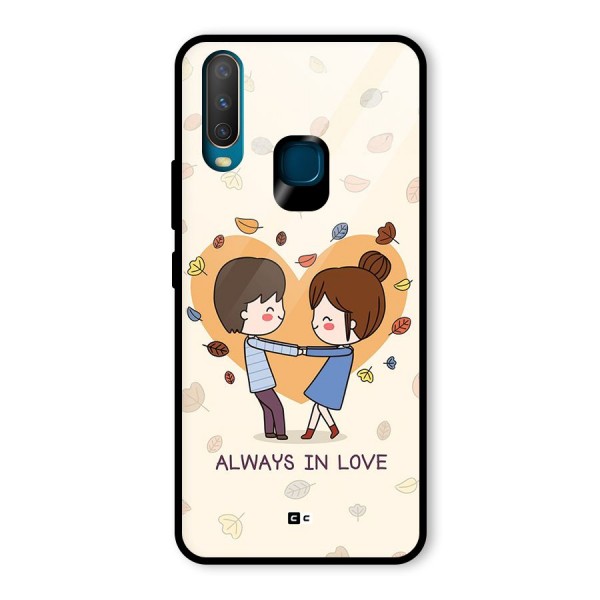 Always In Love Glass Back Case for Vivo Y12