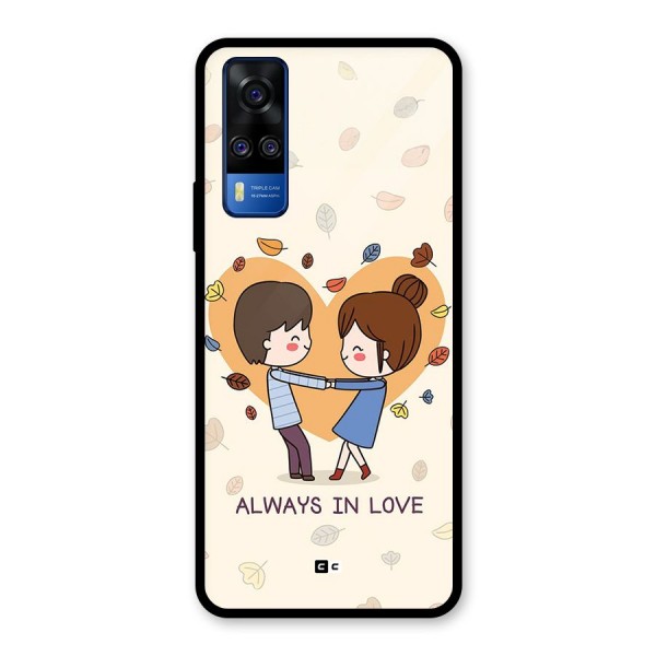 Always In Love Glass Back Case for Vivo Y51