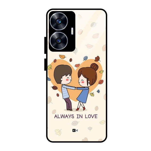 Always In Love Glass Back Case for realme C55