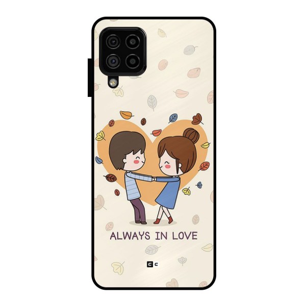 Always In Love Metal Back Case for Galaxy A22 4G