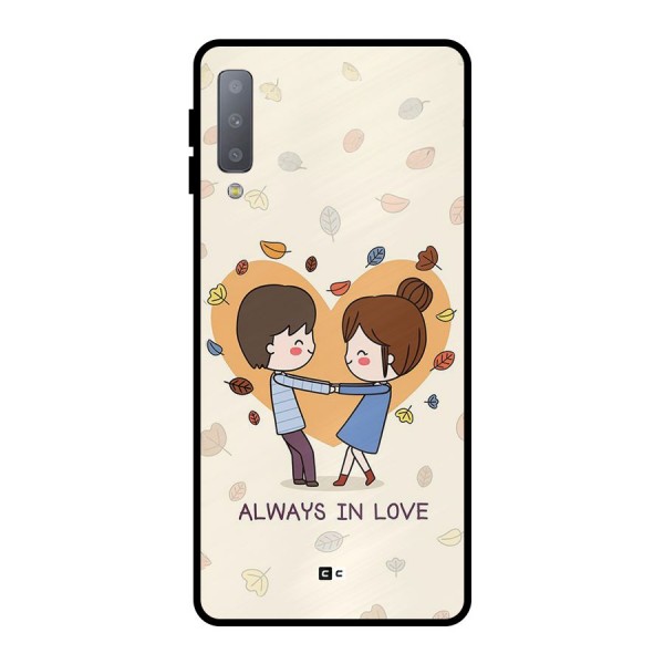 Always In Love Metal Back Case for Galaxy A7 (2018)