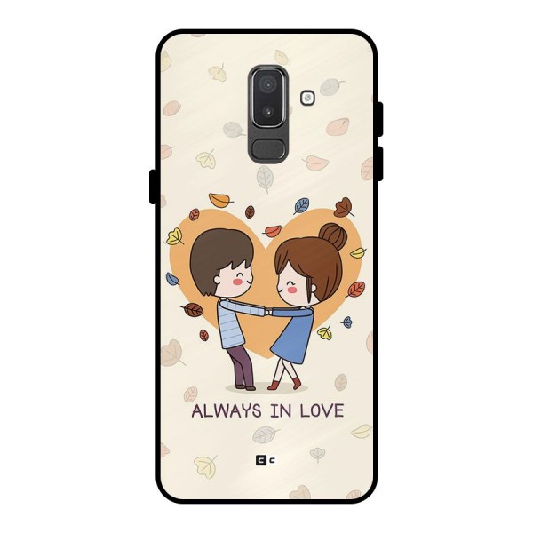 Always In Love Metal Back Case for Galaxy On8 (2018)