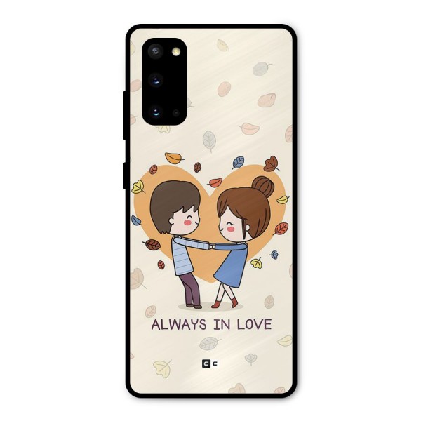 Always In Love Metal Back Case for Galaxy S20