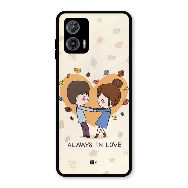 Always In Love Metal Back Case for Moto G73