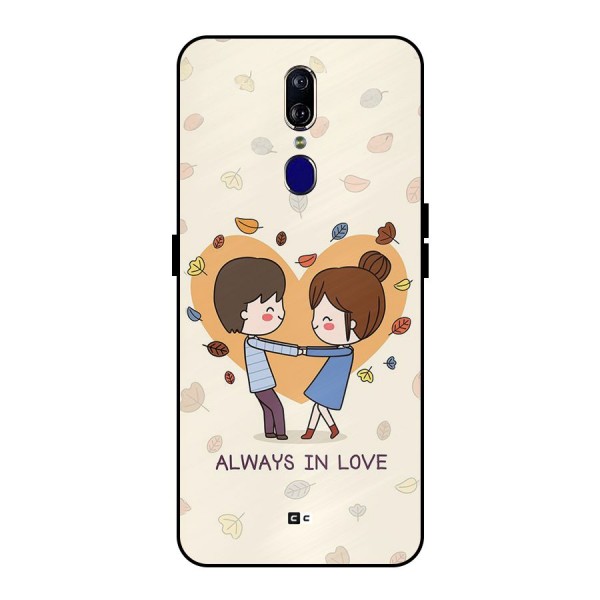 Always In Love Metal Back Case for Oppo F11