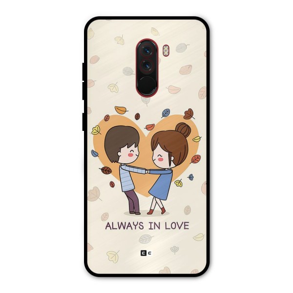 Always In Love Metal Back Case for Poco F1