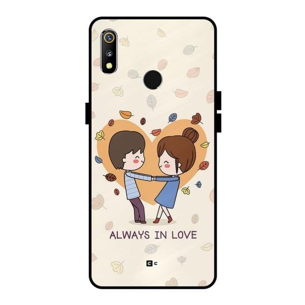 Always In Love Metal Back Case for Realme 3