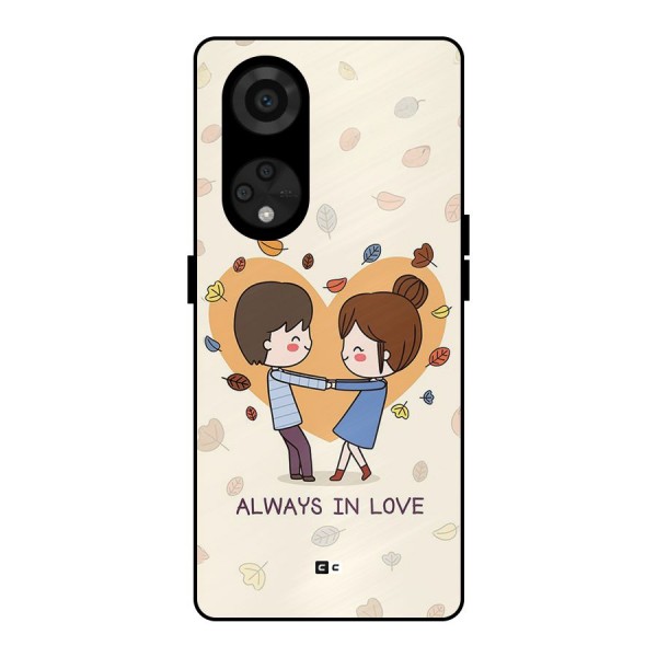 Always In Love Metal Back Case for Reno8 T 5G