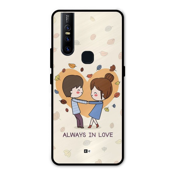 Always In Love Metal Back Case for Vivo V15