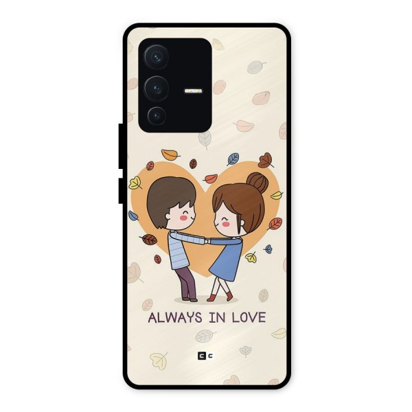 Always In Love Metal Back Case for Vivo V23 5G