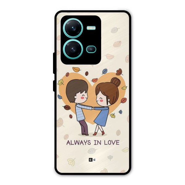 Always In Love Metal Back Case for Vivo V25