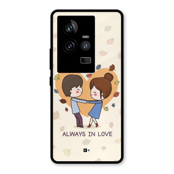 Always In Love Metal Back Case for iQOO 11 5G