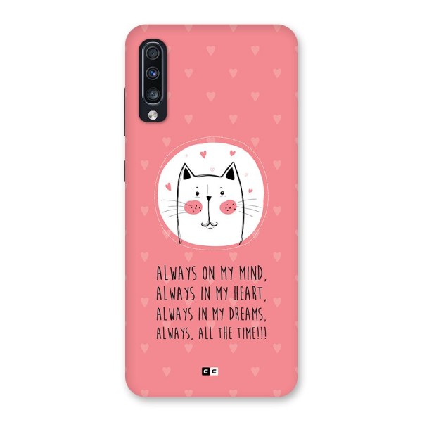 Always In Mind Back Case for Galaxy A70