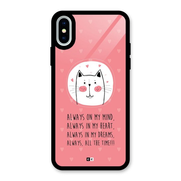 Always In Mind Back Case for iPhone X