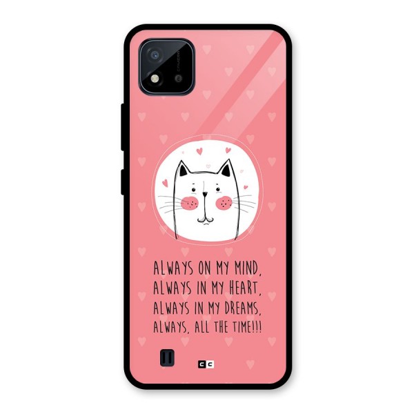 Always In Mind Glass Back Case for Realme C11 2021