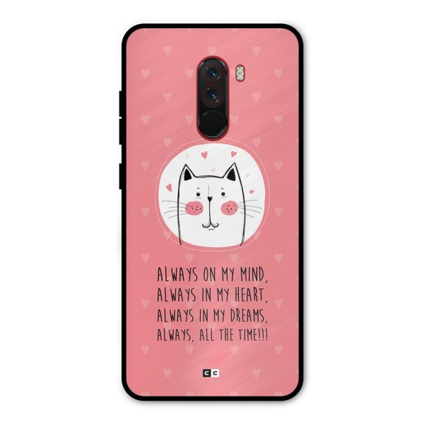 Always In Mind Metal Back Case for Poco F1