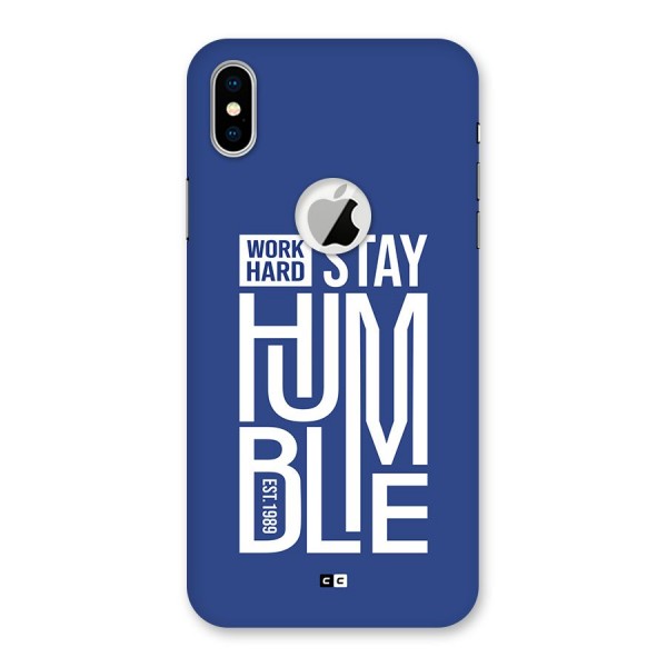 Always Stay Humble Back Case for iPhone XS Logo Cut