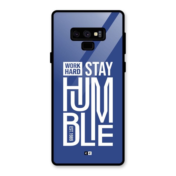 Always Stay Humble Glass Back Case for Galaxy Note 9