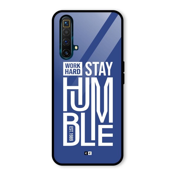 Always Stay Humble Glass Back Case for Realme X3 SuperZoom