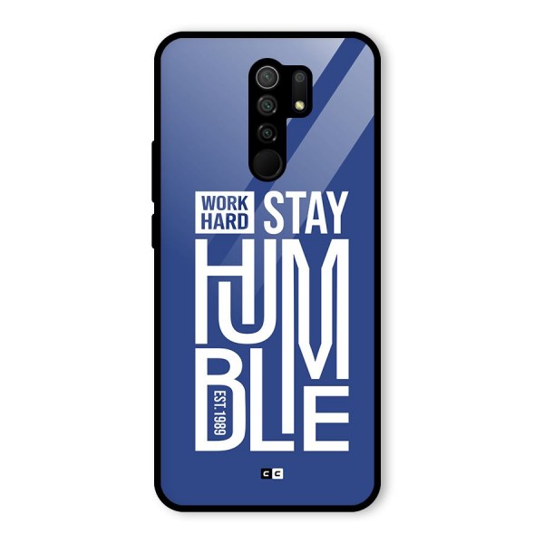 Always Stay Humble Glass Back Case for Redmi 9 Prime