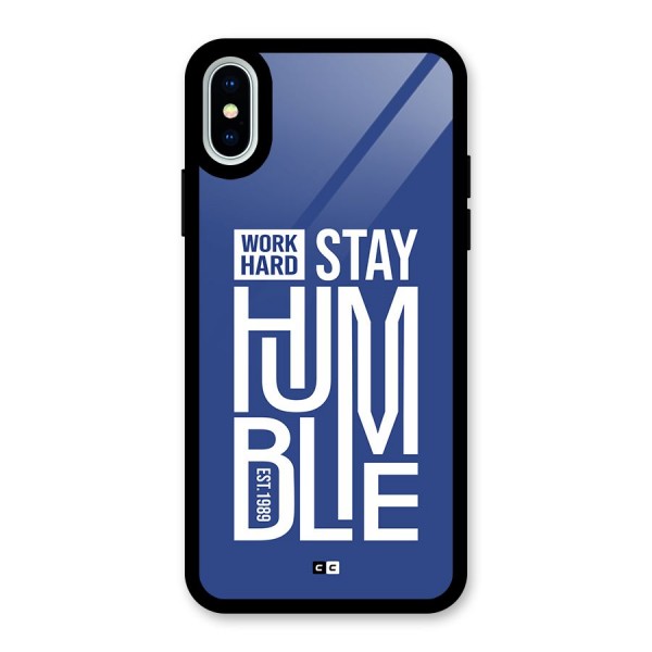 Always Stay Humble Glass Back Case for iPhone X