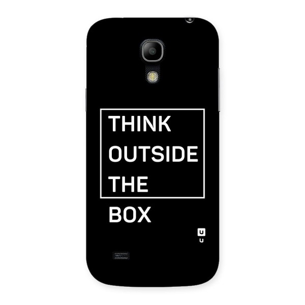 Always Think Outside Back Case for Galaxy S4 Mini