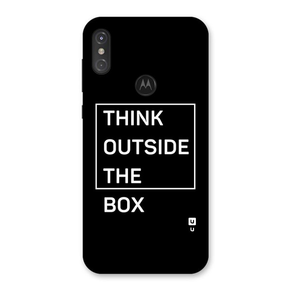 Always Think Outside Back Case for Motorola One Power