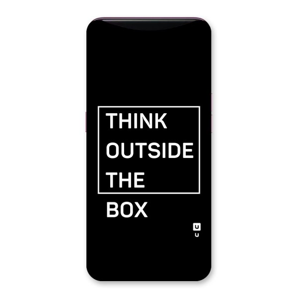 Always Think Outside Back Case for Oppo Find X