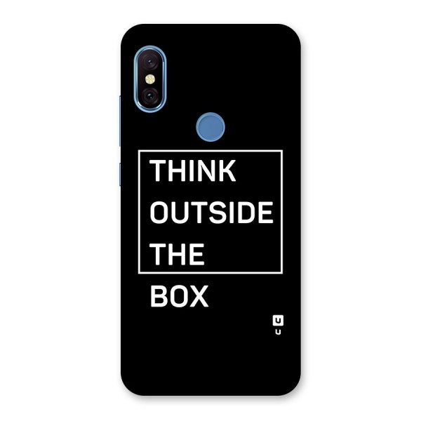 Always Think Outside Back Case for Redmi Note 6 Pro