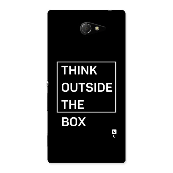 Always Think Outside Back Case for Xperia M2