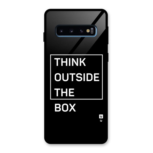 Always Think Outside Glass Back Case for Galaxy S10