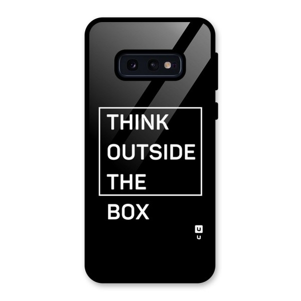 Always Think Outside Glass Back Case for Galaxy S10e