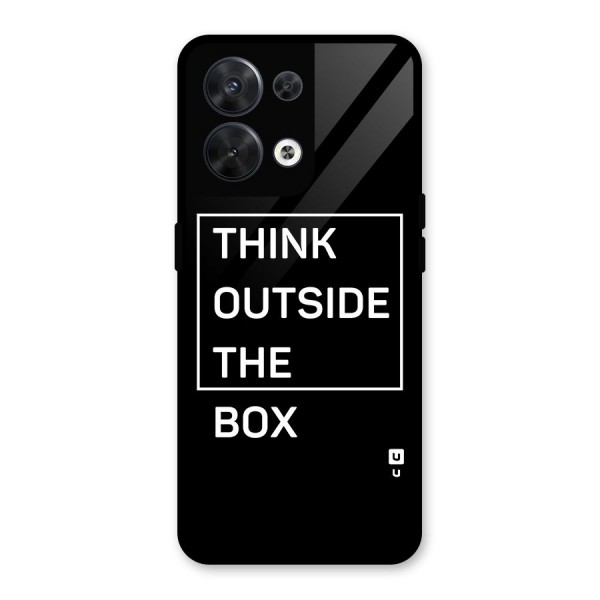 Always Think Outside Glass Back Case for Oppo Reno8 5G