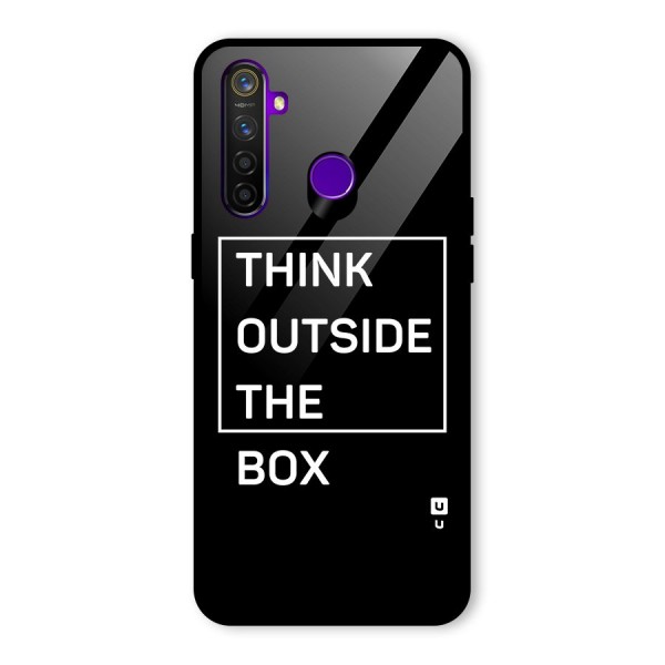 Always Think Outside Glass Back Case for Realme 5 Pro
