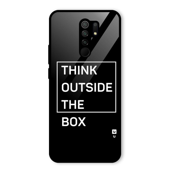 Always Think Outside Glass Back Case for Redmi 9 Prime