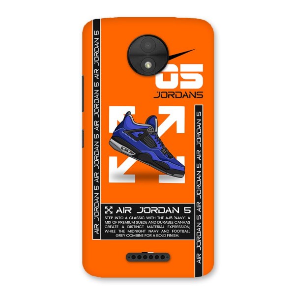 Amazing Air Shoes Back Case for Moto C