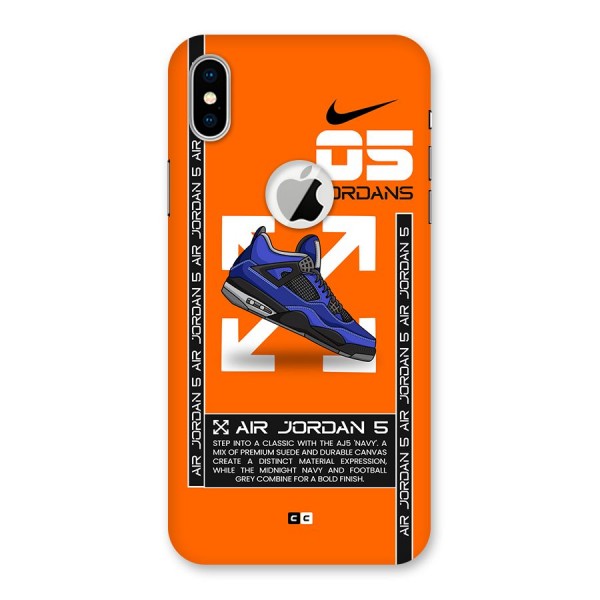 Amazing Air Shoes Back Case for iPhone XS Logo Cut