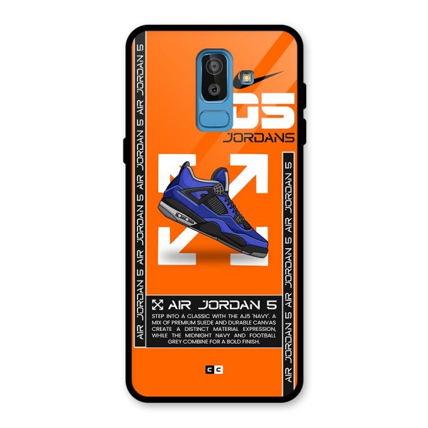 Amazing Air Shoes Glass Back Case for Galaxy J8