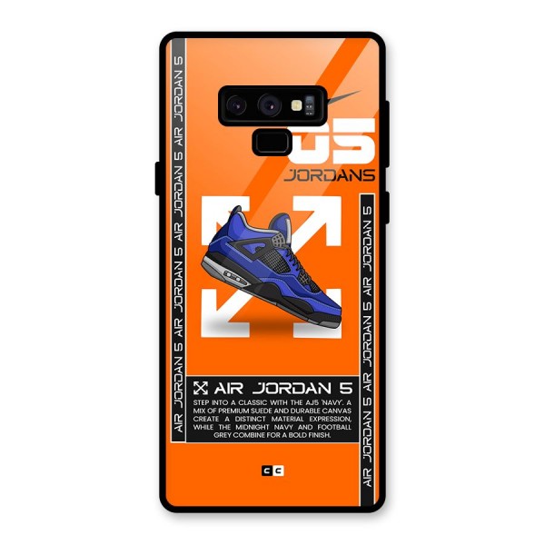 Amazing Air Shoes Glass Back Case for Galaxy Note 9