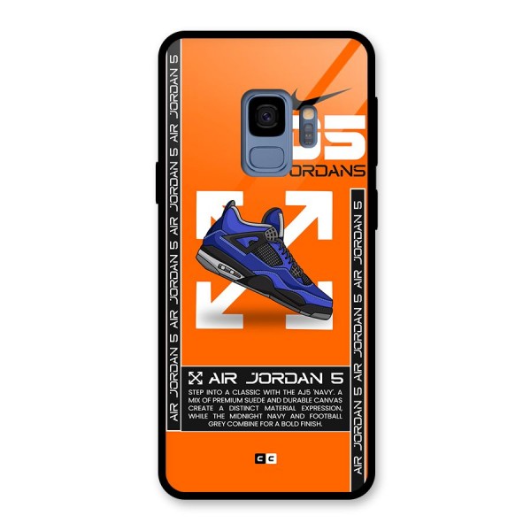 Amazing Air Shoes Glass Back Case for Galaxy S9