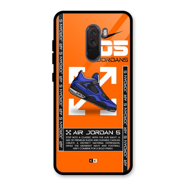 Amazing Air Shoes Glass Back Case for Poco F1