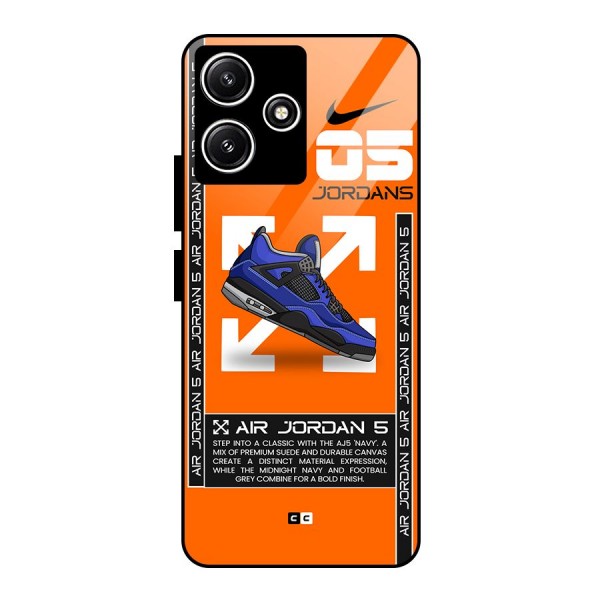 Amazing Air Shoes Glass Back Case for Poco M6 Pro