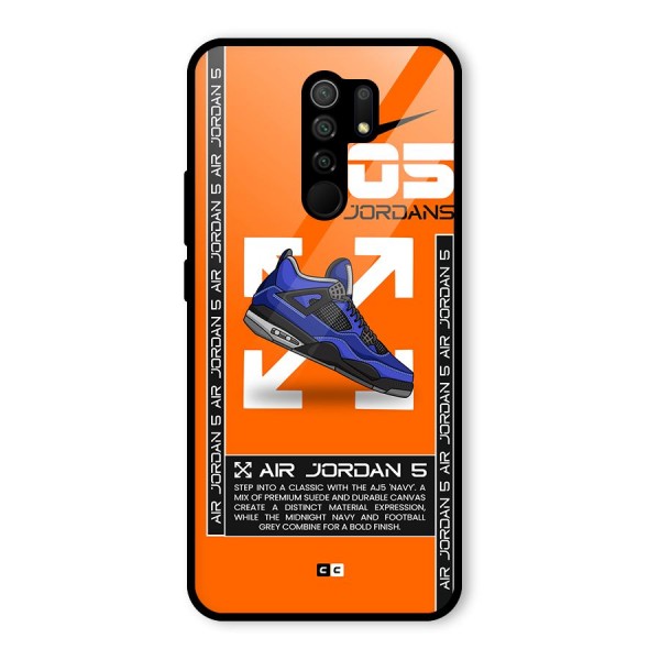 Amazing Air Shoes Glass Back Case for Redmi 9 Prime