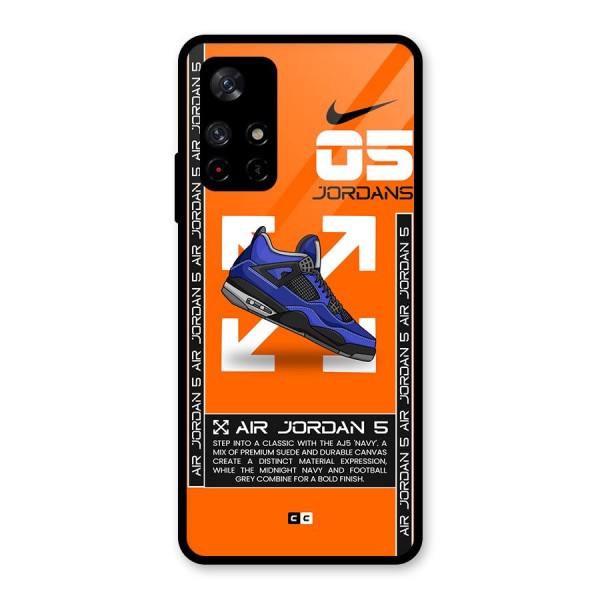 Amazing Air Shoes Glass Back Case for Redmi Note 11T 5G