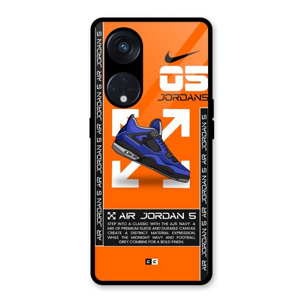 Amazing Air Shoes Glass Back Case for Reno8 T 5G