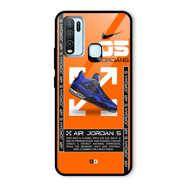 Amazing Air Shoes Glass Back Case for Vivo Y30