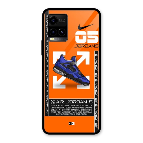 Amazing Air Shoes Glass Back Case for Vivo Y33s