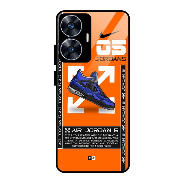 Amazing Air Shoes Glass Back Case for realme C55